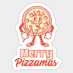 Merry pizzamas Sticker